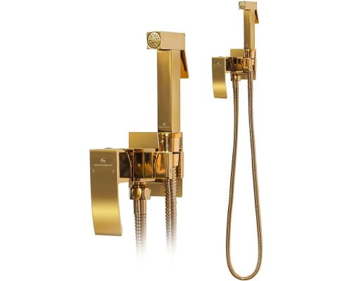 Гигиенический душ со смесителем Grocenberg GB007GO Золото