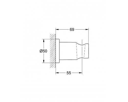 Держатель ручного душа Grohe Rainshower 27074GL0 Холодный рассвет