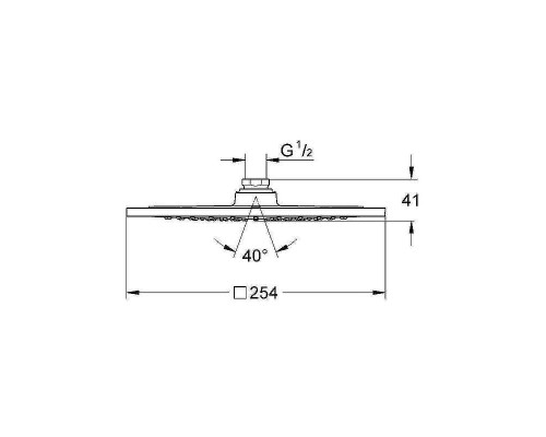 Верхний душ Grohe Rainshower F-series 27271000 Хром