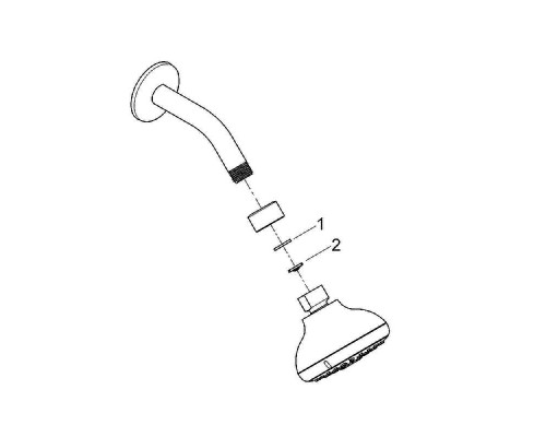 Верхний душ Grohe Tempesta 100 26088001 Хром