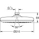 Верхний душ Grohe Tempesta 210 26410000 Хром