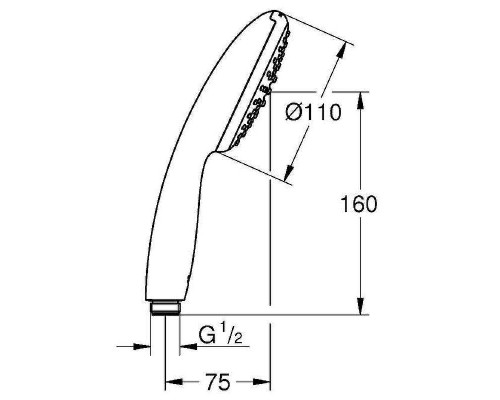 Ручной душ Grohe Tempesta 110 27852003 Хром