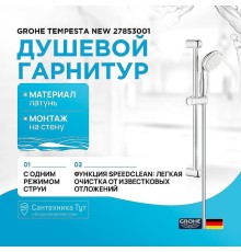 Душевой гарнитур Grohe Tempesta New 27853001 Хром