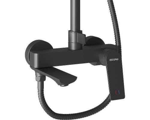 Душевая система Grossman Galaxy 500.K35.01.210 Черная матовая