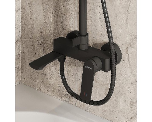 Душевая система Grossman Galaxy 500.K35.01.210 Черная матовая