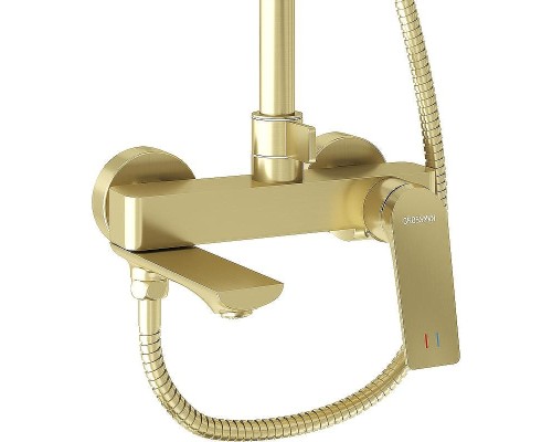Душевая система Grossman Galaxy 500.K35.01.320 Золото брашированное