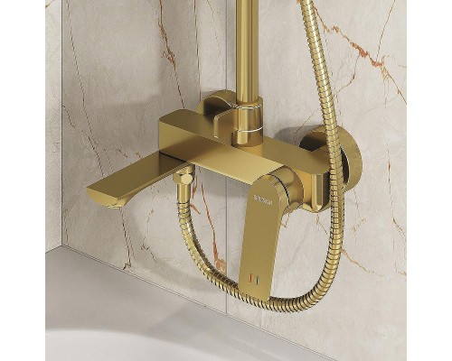 Душевая система Grossman Galaxy 500.K35.01.320 Золото брашированное