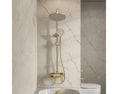 Душевая система Grossman Galaxy 500.K35.01.320 Золото брашированное