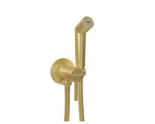 Гигиенический душ со смесителем Grossman Solis 502.K35.07.320 цвет Золото брашированное