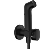 Гигиенический душ со смесителем Hansgrohe Set HG Bidette 29232670S Черный матовый