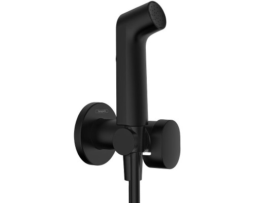 Гигиенический душ со смесителем Hansgrohe Set HG Bidette 29232670S Черный матовый