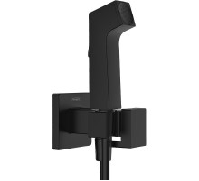 Гигиенический душ со смесителем Hansgrohe Set HG Bidette 29233670S Черный матовый