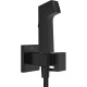 Гигиенический душ со смесителем Hansgrohe Set HG Bidette 29233670S Черный матовый
