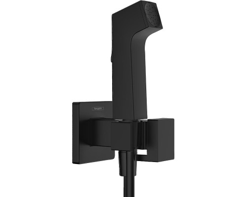 Гигиенический душ со смесителем Hansgrohe Set HG Bidette 29233670S Черный матовый