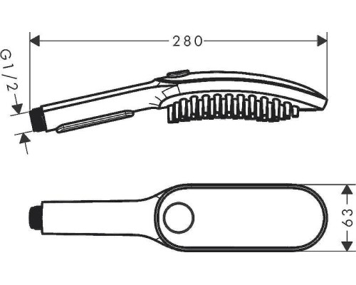 Ручной душ Hansgrohe DogShower 26640670 для собак Черный