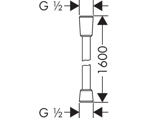 Душевой шланг Hansgrohe Isiflex 28276000 Хром