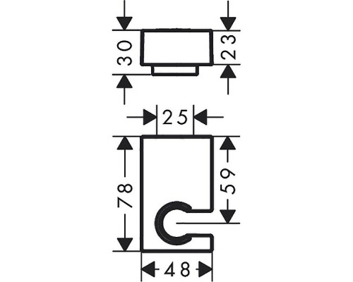 Держатель ручного душа Hansgrohe Porter E 28387000 Хром