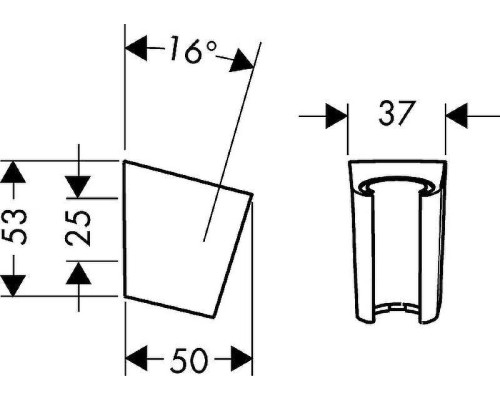 Держатель ручного душа Hansgrohe Porter S 28331670 Черный матовый
