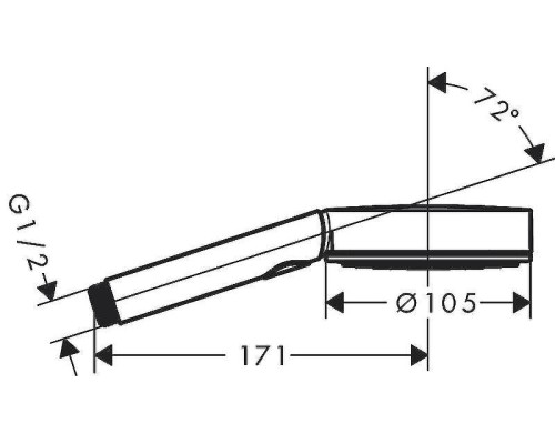 Ручной душ Hansgrohe Pulsify Select 24120700 Белый матовый