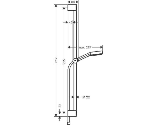 Душевой гарнитур Hansgrohe Pulsify Select Relaxation EcoSmart 24171000 Хром