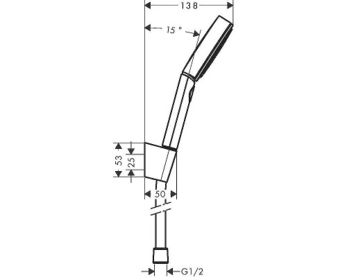 Душевой гарнитур Hansgrohe Pulsify Select 24301670 Черный матовый