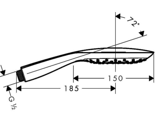 Ручной душ Hansgrohe Raindance Select Е 26550400 Хром Белый