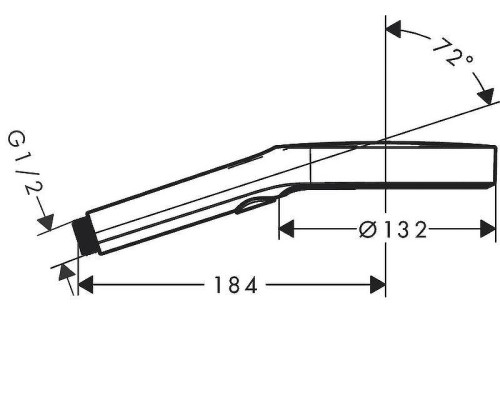 Ручной душ Hansgrohe Rainfinity 26864000 Хром