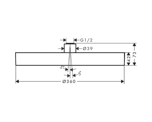 Верхний душ Hansgrohe Rainfinity 26231700 Белый матовый