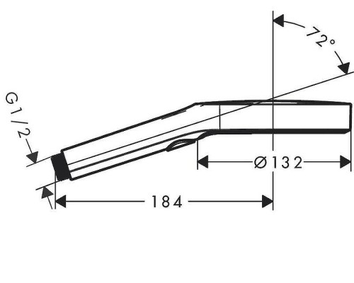 Ручной душ Hansgrohe Rainfinity 26864140 Бронза