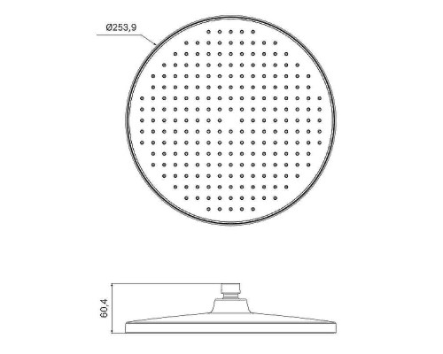 Верхний душ Iddis Esper ESP25BRi64 Черный матовый