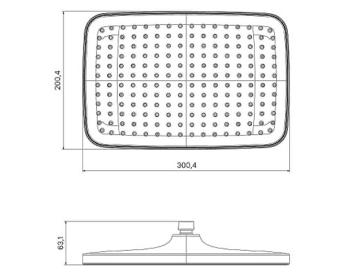 Верхний душ Iddis Esper ESP25GSi64 Хром