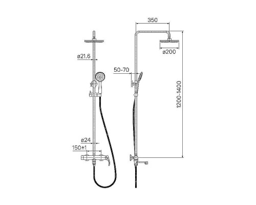 Душевая система Iddis Joker JOKSB1Fi06 Хром