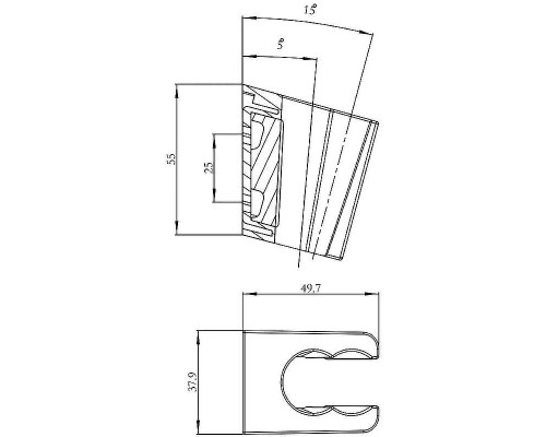 Держатель ручного душа Iddis Optima Home 080BC00i53 Хром матовый