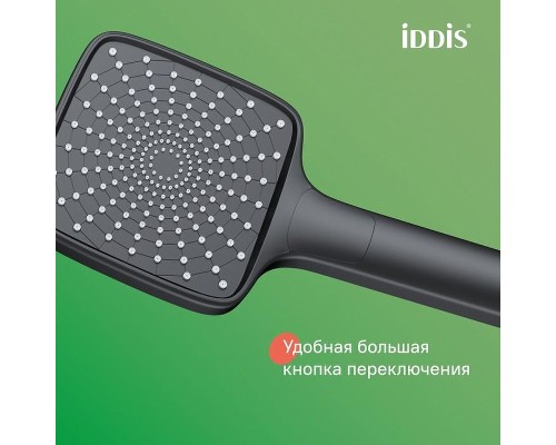 Душевая система Iddis Parker PARBL3Fi06 Черная матовая