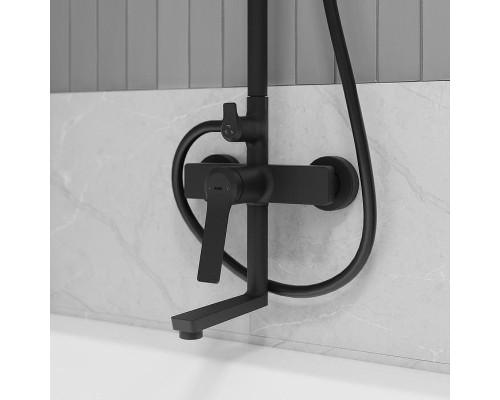 Душевая система Iddis Parker PARBL3Fi06 Черная матовая