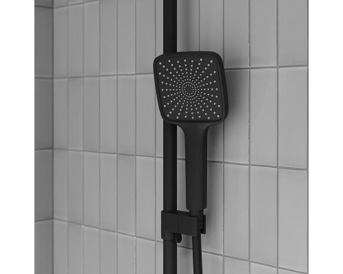 Душевая система Iddis Parker PARBL3Fi06 Черная матовая