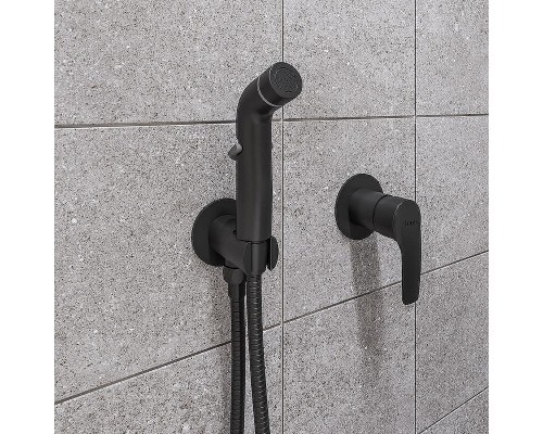 Гигиенический душ со смесителем Iddis Ray RAYBLR2i08 Черный матовый