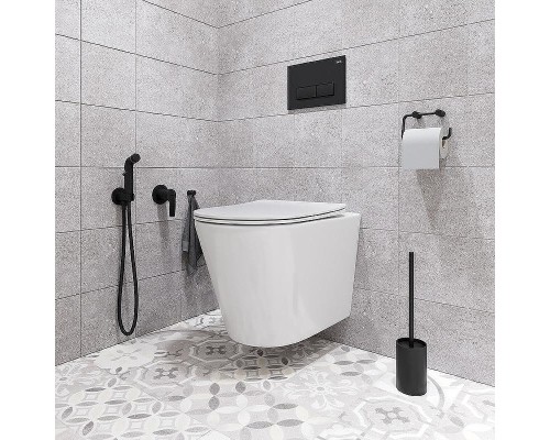 Гигиенический душ со смесителем Iddis Ray RAYBLR2i08 Черный матовый