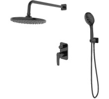 Душевая система Iddis Ray RAYBL02i67 Черная матовая