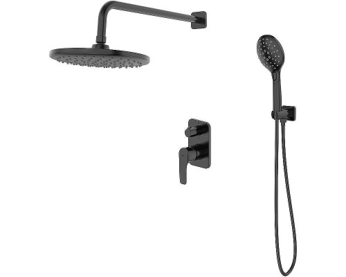 Душевая система Iddis Ray RAYBL02i67 Черная матовая