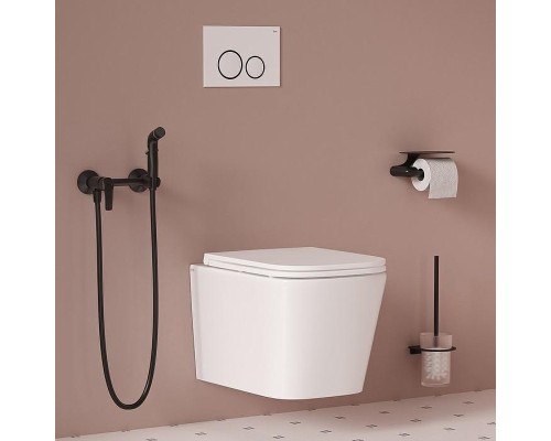 Гигиенический душ со смесителем Iddis Ray RAYBL00i08 Черный матовый