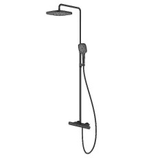 Душевая система Iddis SpaHome SPHBLTKi06 с термостатом Черная матовая