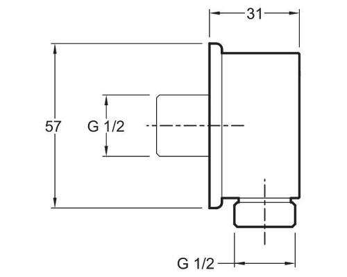Шланговое подключение Jacob Delafon E75142-CP Хром