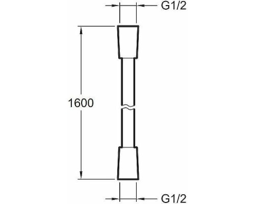 Шланг для душа Jacob Delafon Awaken E75206-BL Черный матовый
