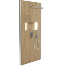 Душевая панель Jacob Delafon Ecrin E803001-D33 с термостатом цвет Дуб медовый