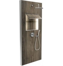 Душевая панель Jacob Delafon Ecrin E803031-D34 с термостатом цвет Темный дуб