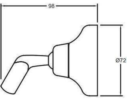 Держатель ручного душа Jacob Delafon Fairfax E75093-CP цвет Хром