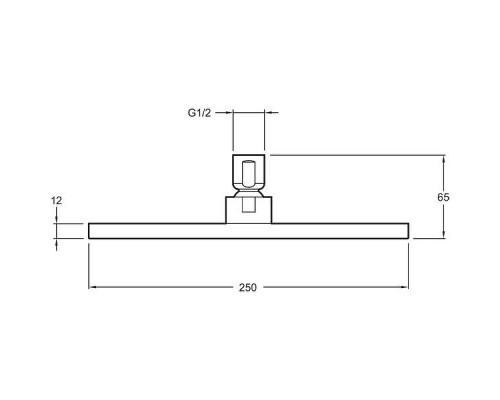 Верхний душ Jacob Delafon Katalyst E13696-CP Хром