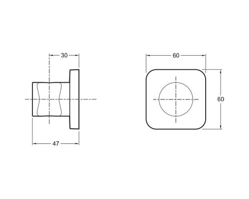 Держатель ручного душа Jacob Delafon Modulo 8464D-CP Хром