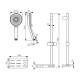 Душевой гарнитур Kaiser R-1110 цвет Хром